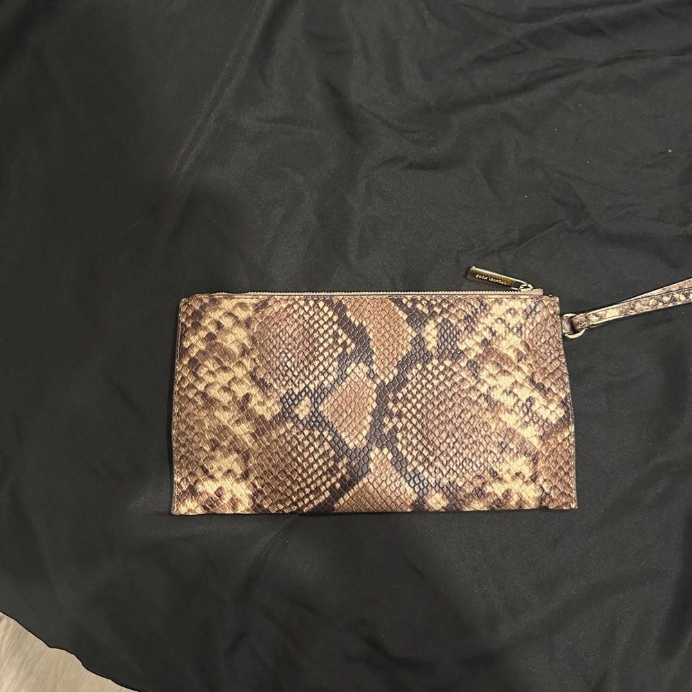 Michael Kors Brown Python Print Clutch - image 3